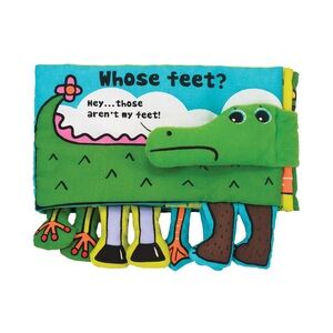Melissa & Doug Whose Feet Soft Activity Book | Developmental Baby Infant Toy